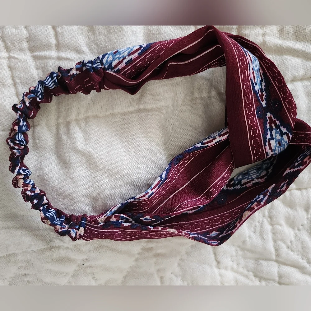 Chiffon Criss-Cross Headband Breathable, Soft, Lightweight, Stretchy